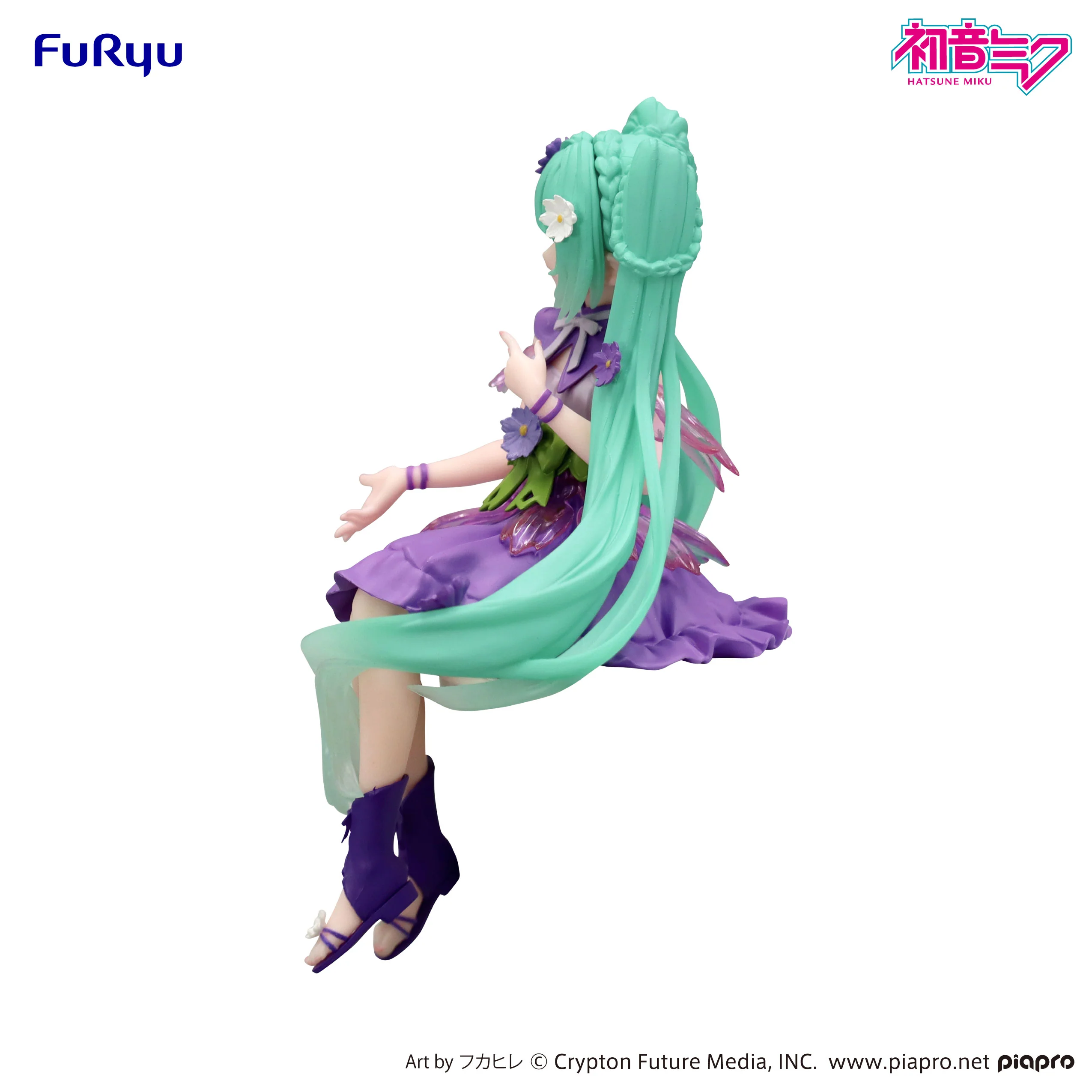 Hatsune Miku Flower Fairy Cosmos Purple Color Ver. | Noodle Stopper Figure - Image 3