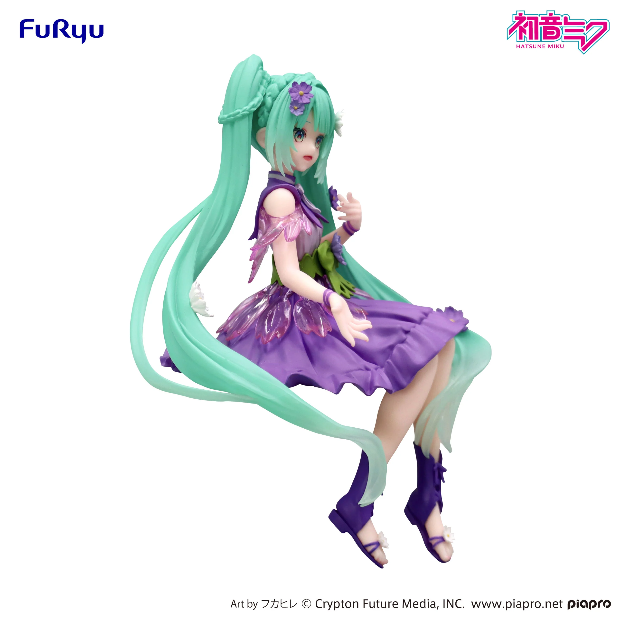 Hatsune Miku Flower Fairy Cosmos Purple Color Ver. | Noodle Stopper Figure - Image 5